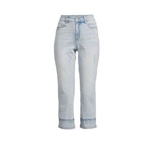 Time and Tru Women's High Rise Straight Crop Jean Size 14